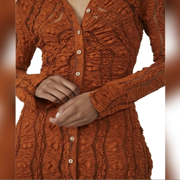 NWT Free People Shayla Lace Mini Dress - M - Picture 2 of 6